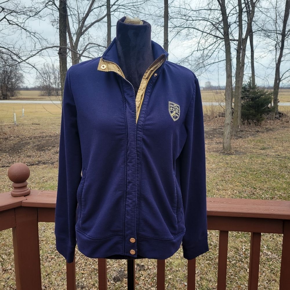 RALPH LAUREN ACTIVE NAVY  ZIP UP LONG SLEEVE JACKET  SIZE L